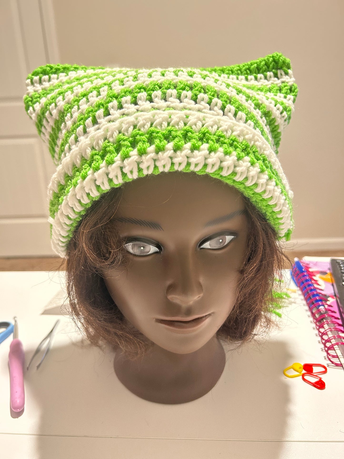 Green & white