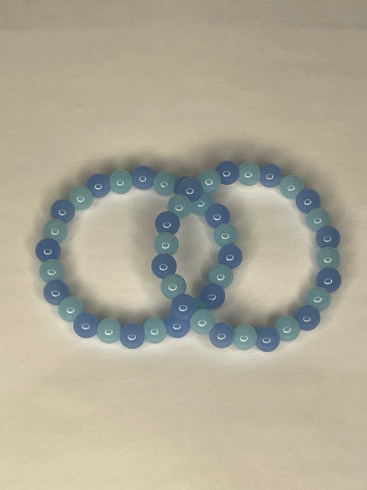 Two tone blue bracelet