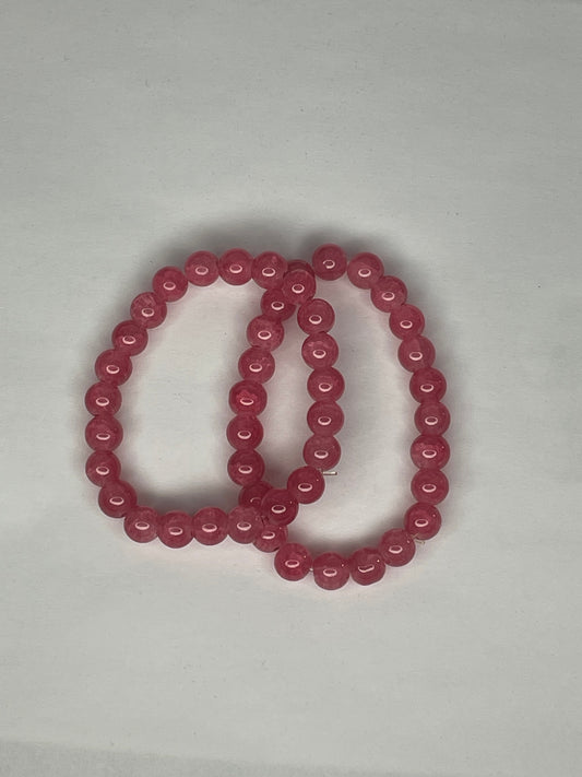 Cherry Quartz Gemstone bracelet