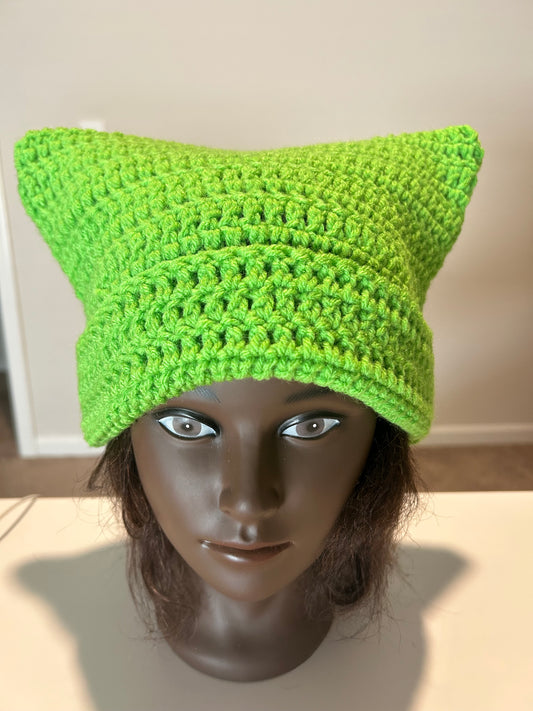 Green car hat