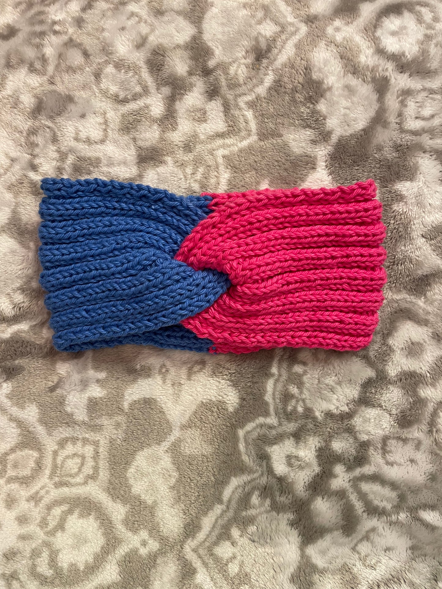 Pink&blue headband