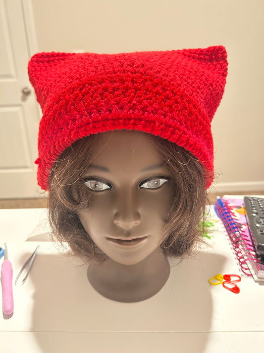 Red cat hat