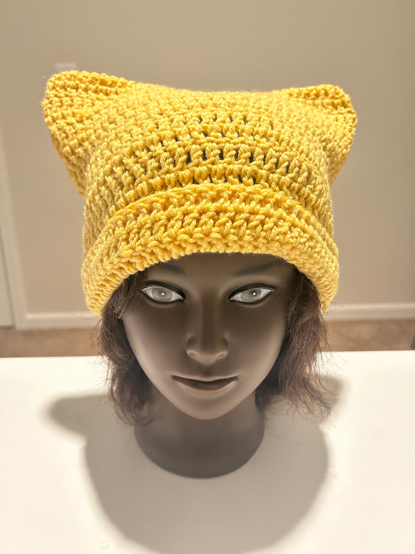 Yellow cat hat