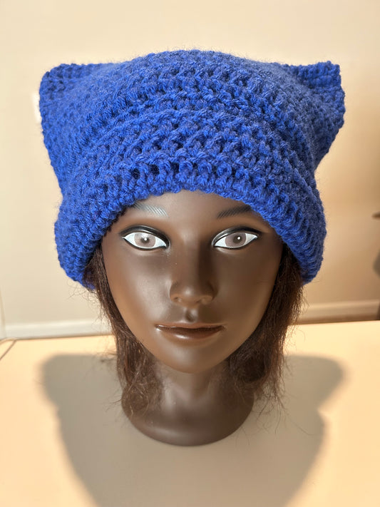 Dark blue cat hat