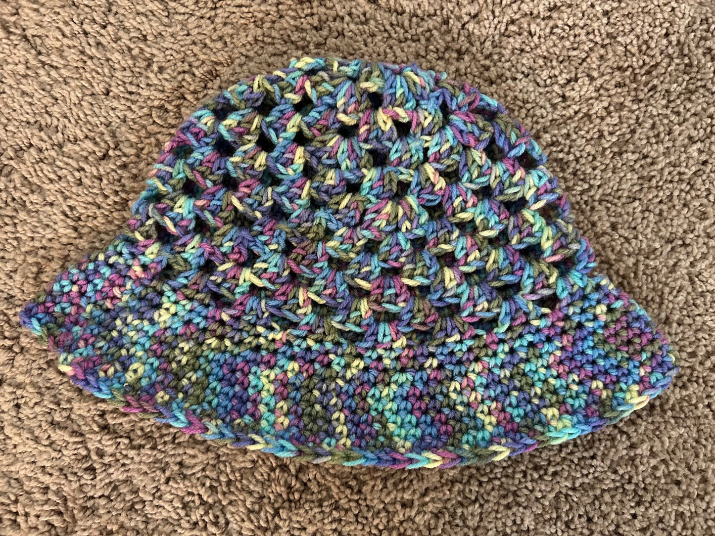 Crochet Colorful Bucket Hat