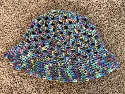 Crochet Colorful Bucket Hat