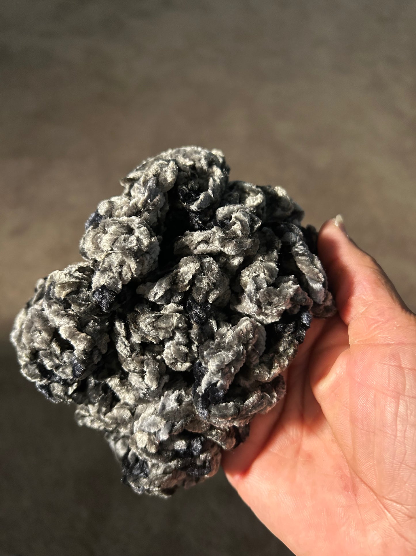 Black velvet scrunchie