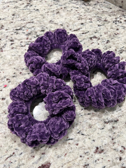 Iris velvet scrunchie